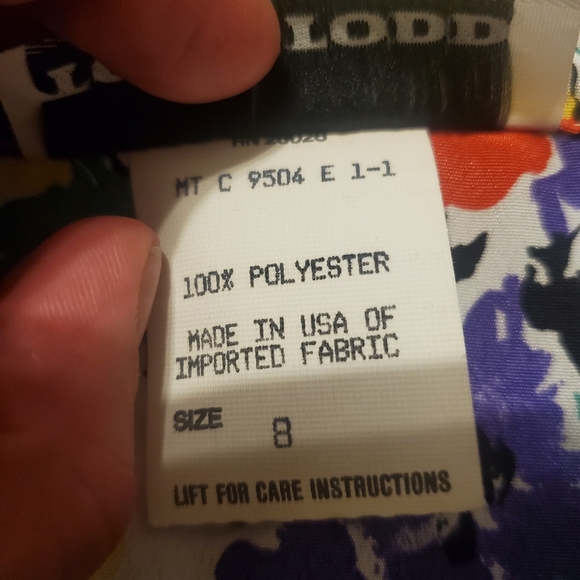 Vintage Toni Todd Belted Floral Dress - Picture 5 of 5